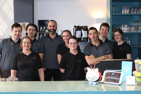 Café-Team Wo ist Tom?